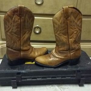 DOUBLE H.H. DOUBLE Leather Cowboy boots for men